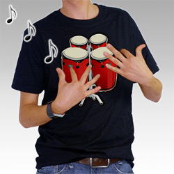 Bongo Shirt Gives Air Drums More Meaning