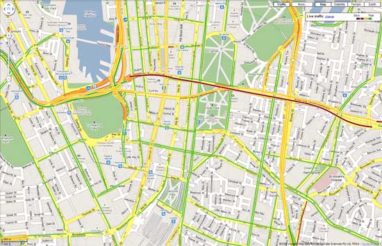 Google Maps Now Offers Live Traffic Info