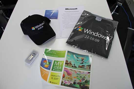 What’s In The Windows 7 Swag Bag?
